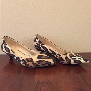 Mossimo Leopard Print kitten heels
